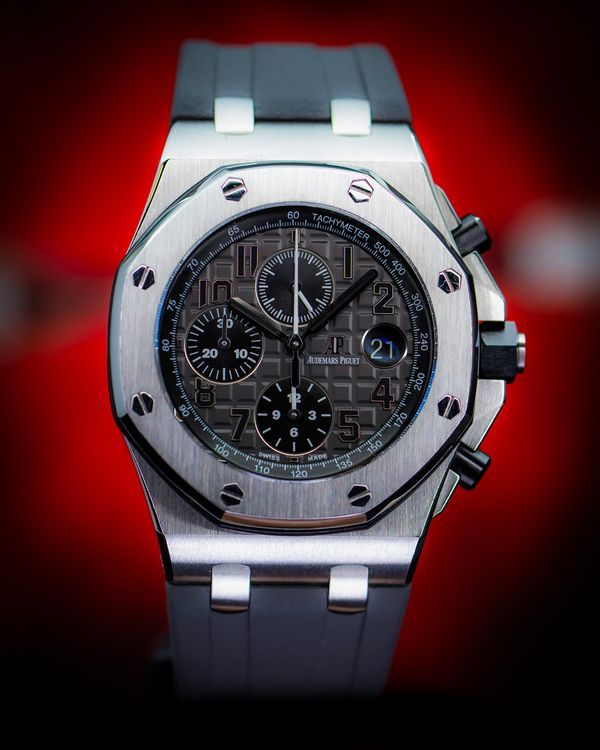 2014 Audemars Piguet Royal Oak Offshore Chronograph "Elephant" 42MM Grey Dial Rubber Strap (26470ST.OO.A104CR.01)