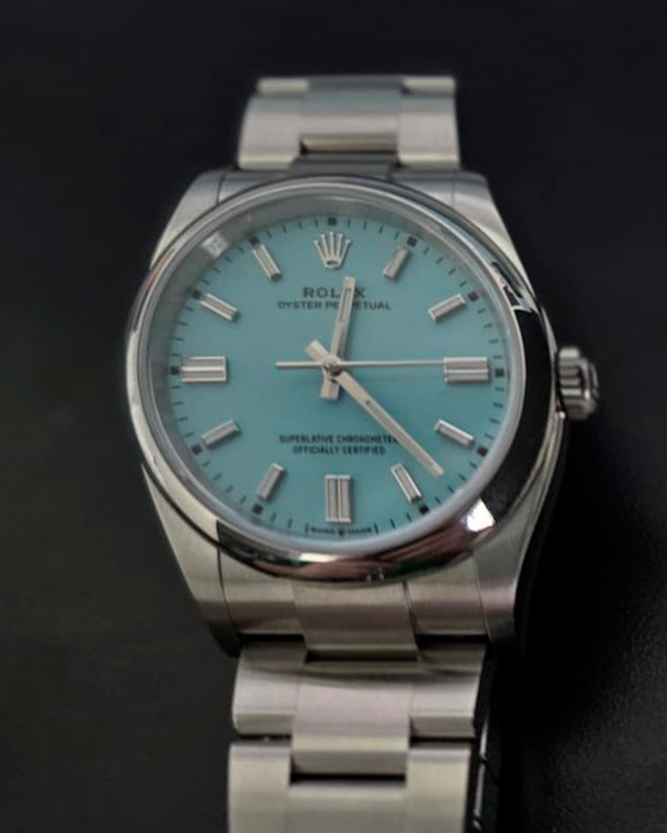 2025 Rolex Oyster Perpetual 36MM Light Blue Dial Oyster Bracelet (126000)