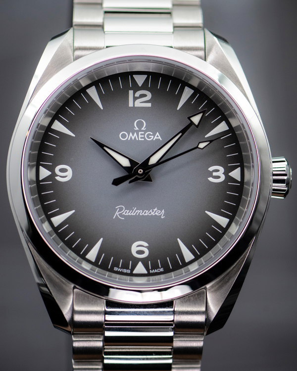 2026 Omega Seamaster Railmaster 38MM Grey Dial Steel Bracelet (235.10.38.20.06.001)