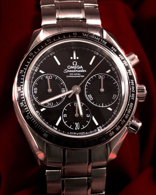 No Reserve - 2021 Omega Speedmaster Racing 40MM Black Dial Steel Bracelet (326.30.40.50.01.001)