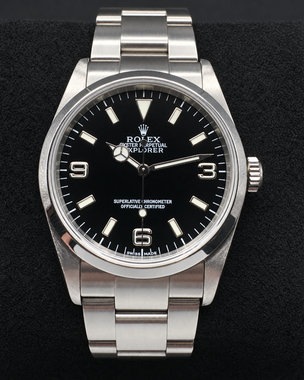 2001 Rolex Explorer 36MM Black Dial Oyster Steel Bracelet (114270)