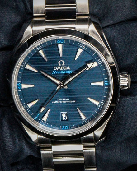 No Reserve - 2023 Omega Seamaster Aqua Terra 150M 41MM Blue Dial Steel Bracelet (220.10.41.21.03.001)