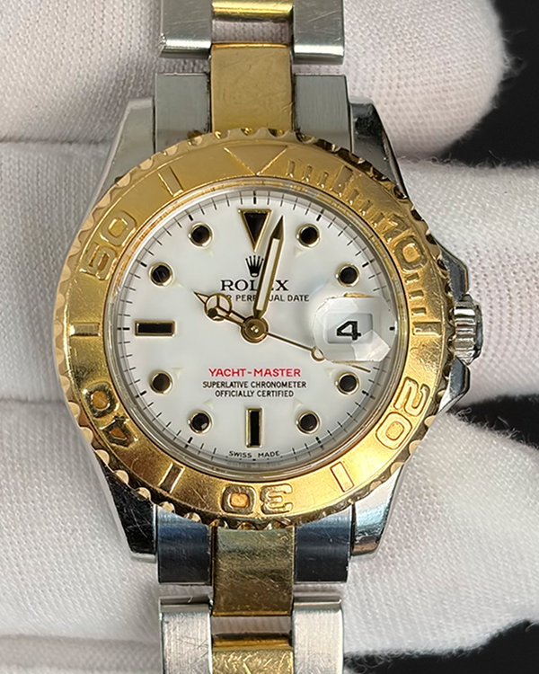 2005 Rolex Yacht-Master 29MM White Dial Two-Tone Oyster Bracelet (169623)
