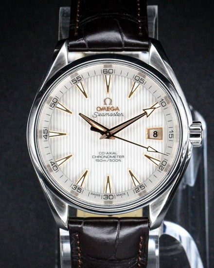 No Reserve - 2021 Omega Seamaster Aqua Terra 150M 41.5MM Silver Dial Leather Strap (231.13.42.21.02.002)