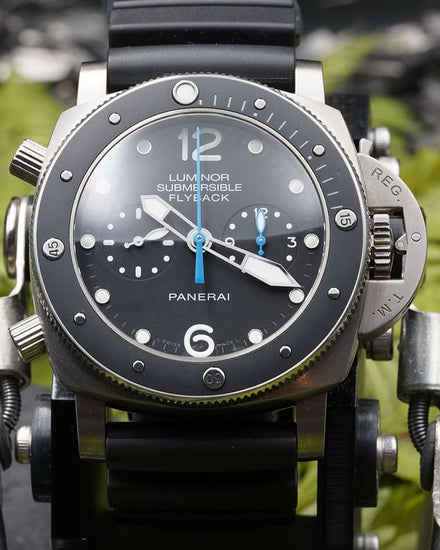 2015 Panerai Submersible 1950 3 Days 47MM Black Dial Rubber Strap (PAM00615)