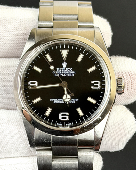 2000 Rolex Explorer 36MM Black Dial Oyster Bracelet (14270)