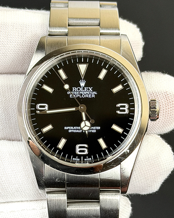 2000 Rolex Explorer 36MM Black Dial Oyster Bracelet (14270)