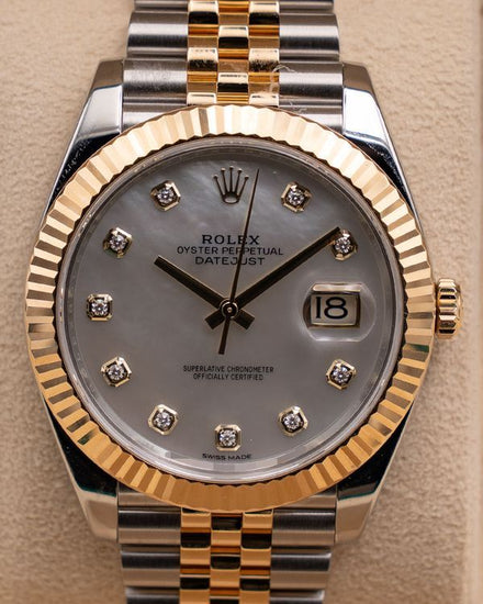 2019 Rolex Datejust 41MM Mother of Pearl Dial Two-Tone Jubilee Bracelet (126333)