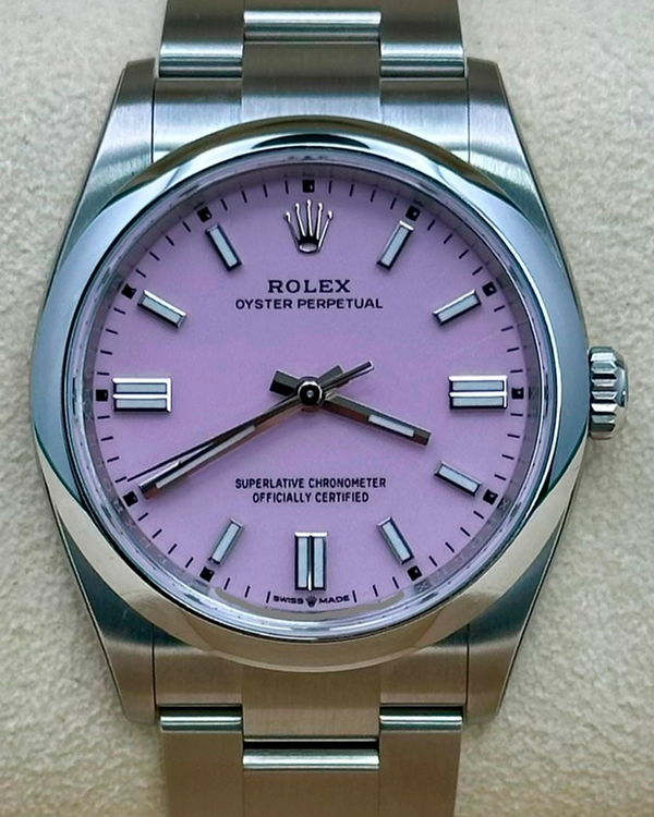 2025 Rolex Oyster Perpetual 36MM Pink Dial Oyster Bracelet (126000)
