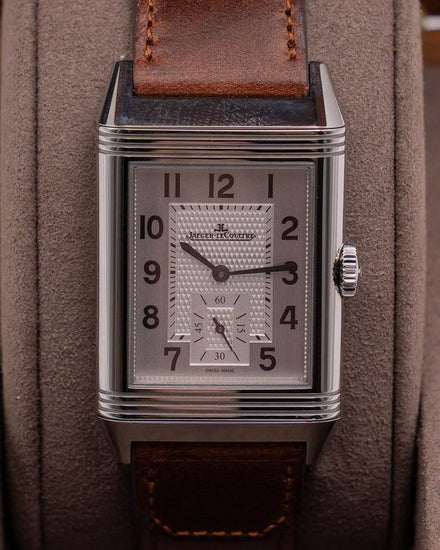 2025 Jaeger-LeCoultre Reverso Classic Duoface 28.3MM Silver Dial Leather Strap (Q3848422)