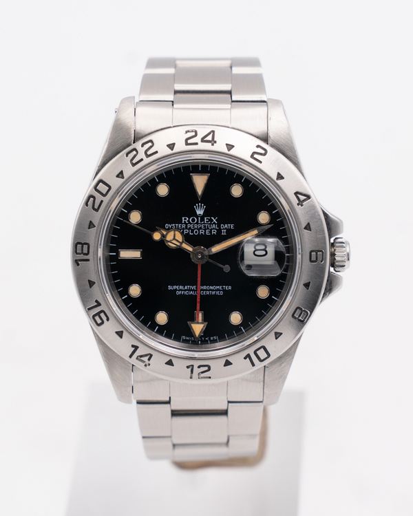 Rolex Explorer II 40MM Black Dial Oyster Bracelet (16570)