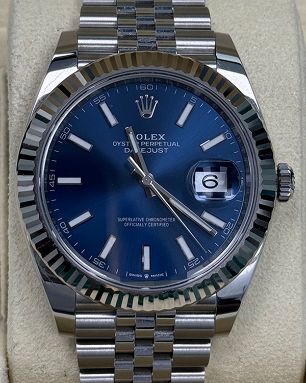 2024 Rolex Datejust 41MM Blue Dial Jubilee Bracelet (126334)