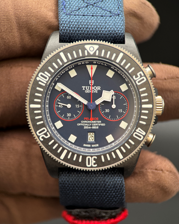 2026 Tudor Pelagos FXD Chrono "Alinghi Red Bull Racing" 43MM Blue Dial Textile Strap (25807KN)