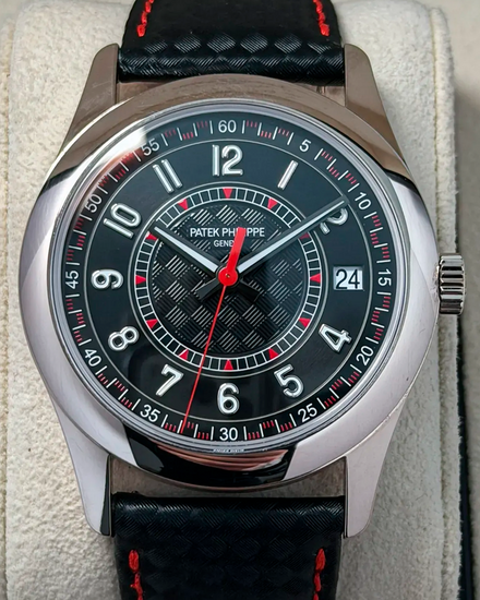 2024 Patek Philippe Calatrava 40MM Black Dial Leather Strap (6007G-010)