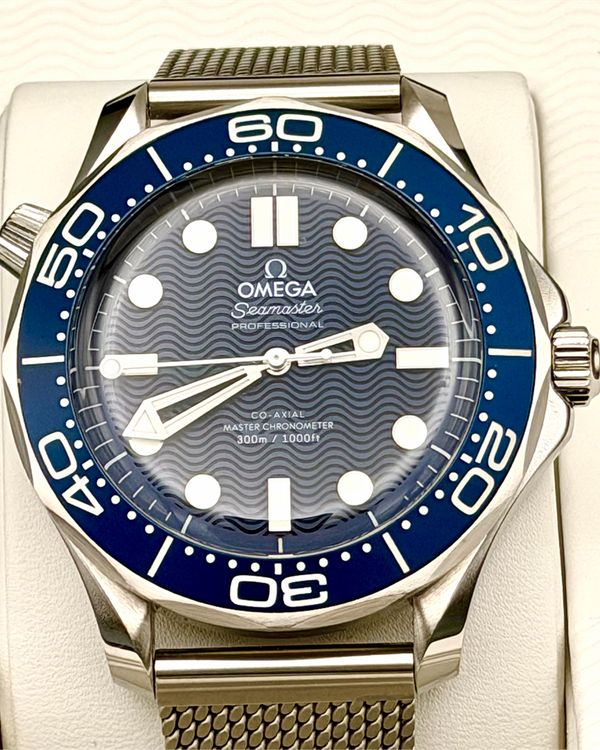 2023 Omega Seamaster Diver 300M "James Bond 60th Anniversary" 42MM Blue Dial Steel Bracelet (210.30.42.20.03.002)