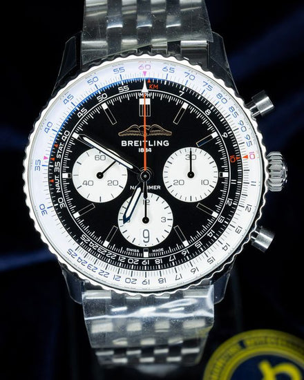 2025 Breitling Navitimer B01 Chronograph 43MM Black Dial Steel Bracelet (AB0138211B1A1)
