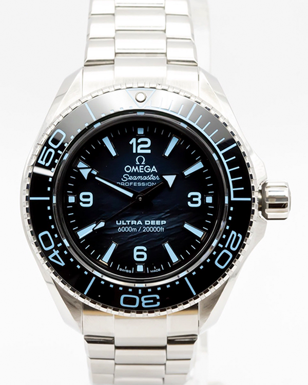 2024 Omega Seamaster Planet Ocean 6000M Ultra Deep "Summer Blue" 45.5MM Blue Dial Steel Bracelet (215.30.46.21.03.002)