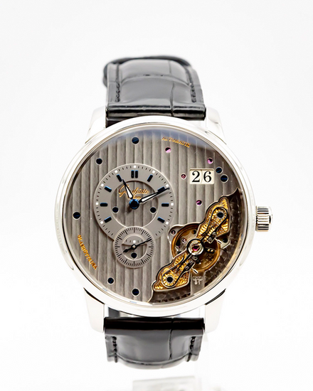 2022 Glashütte Original PanoMaticInverse 42MM Silver Dial Leather Strap (1-91-02-02-02-50)