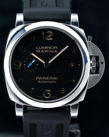 2019 Panerai Luminor Marina 1950 3 Days 44MM Black Dial Rubber Strap (PAM01359)