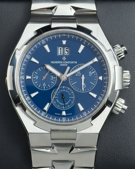 2021 Vacheron Constantin Overseas Chronograph 42MM Blue Dial Steel Bracelet (49150/B01A-9745)