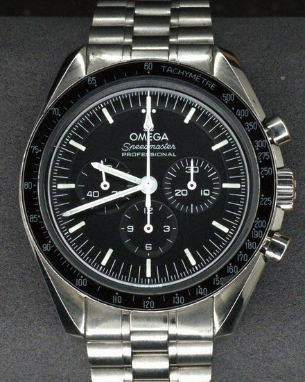 2022 Omega Speedmaster Professional Moonwatch 42MM Black Dial Steel Bracelet (310.30.42.50.01.001)