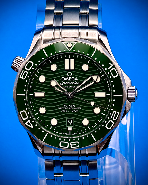 2024 Omega Seamaster Diver 300M "Seaweed" 42MM Green Dial Steel Bracelet (210.30.42.20.10.001)