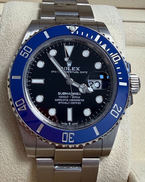 2021 Rolex Submariner Date "Cookie Monster" 41MM Black Dial White Gold Oyster Bracelet (126619LB)