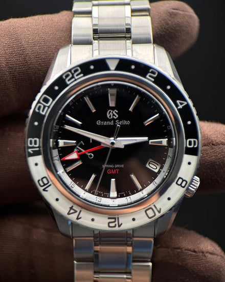 2023 Grand Seiko Sport GMT 44MM Black Dial Steel Bracelet (SBGE277G)