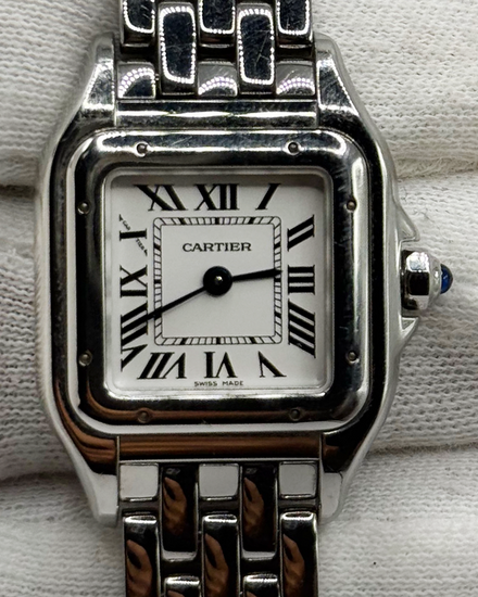 2024 Cartier Panthère De Cartier 30MM Quartz Silver Dial Steel Bracelet (WSPN0006)
