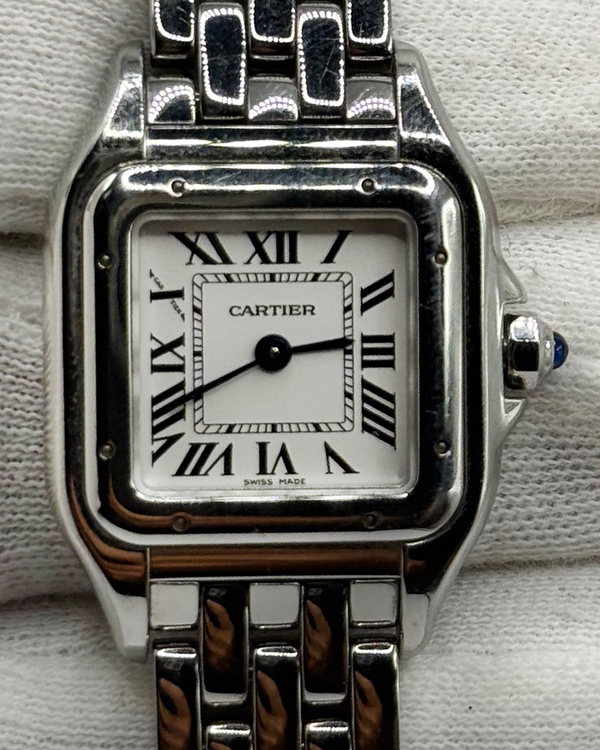 2024 Cartier Panthère De Cartier 30MM Quartz Silver Dial Steel Bracelet (WSPN0006)