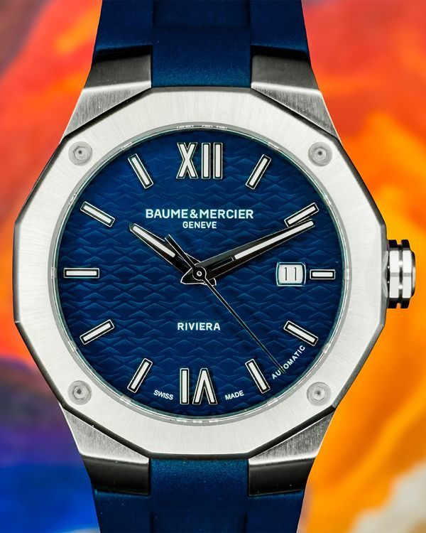 2026 Baume & Mercier Riviera 42MM Blue Dial Rubber Strap (M0A10619)