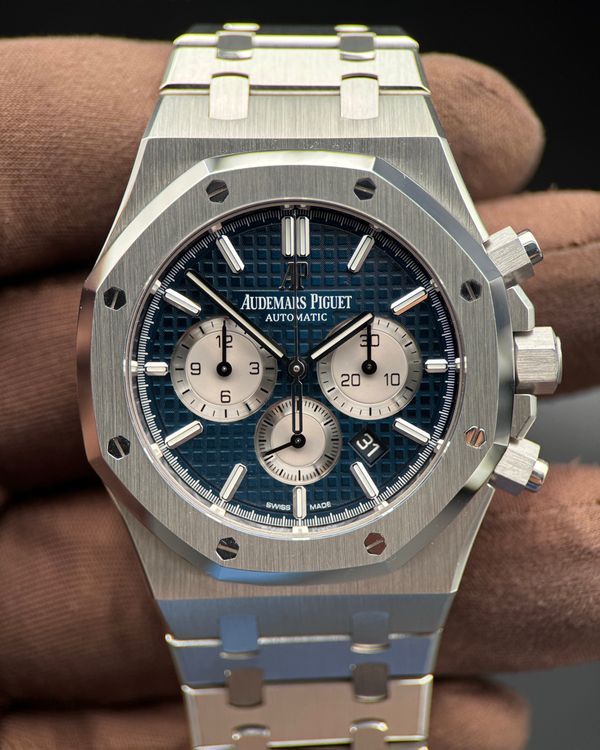 2021 Audemars Piguet Royal Oak Chronograph 41MM Blue Dial Steel Bracelet (26331ST.00.1220ST.01)
