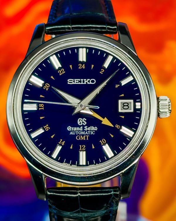 2015 Grand Seiko Automatic GMT "10th Anniversary" L.E. 39.5MM Blue Dial Leather Strap (SBGM031G)
