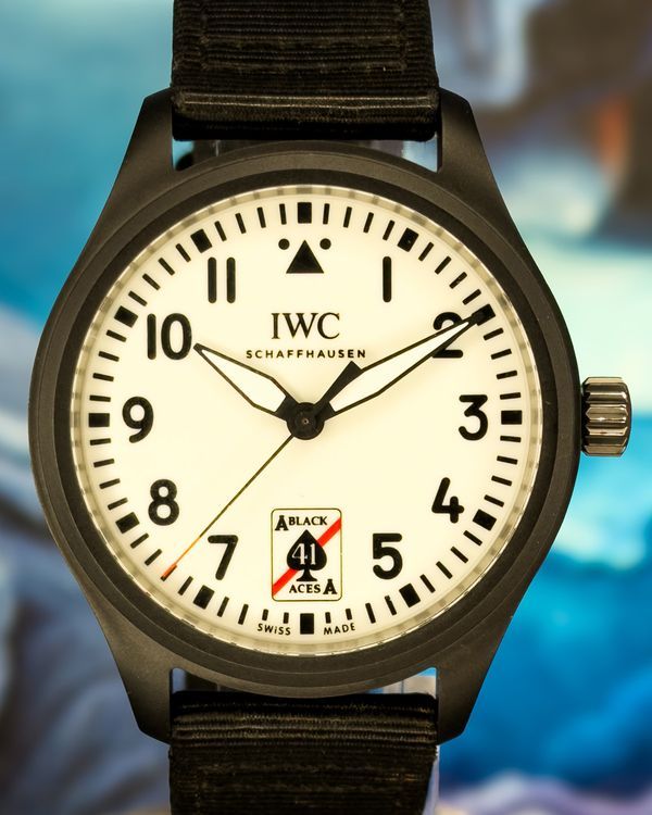 2024 IWC Schaffhausen Pilot 41MM White Dial Textile Strap (IW326905)