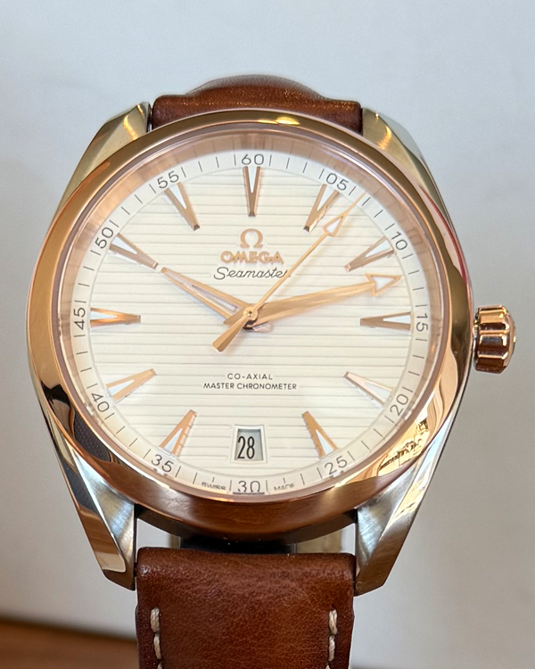 2019 Omega Seamaster Aqua Terra 150M 41MM Silver Dial Leather Strap (220.23.41.21.02.001)