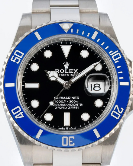 2022 Rolex Submariner Date "Cookie Monster" 41MM Black Dial White Gold Oyster Bracelet (126619LB)