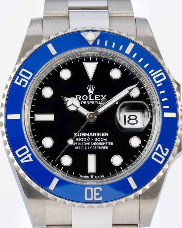 2022 Rolex Submariner Date "Cookie Monster" 41MM Black Dial White Gold Oyster Bracelet (126619LB)
