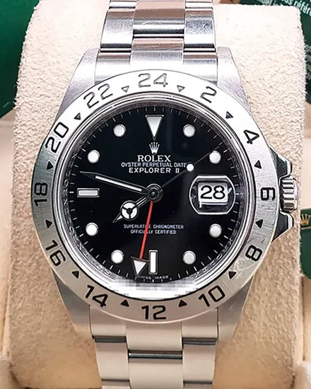 2010 Rolex Explorer II 40MM Black Dial Oyster Bracelet (16570)