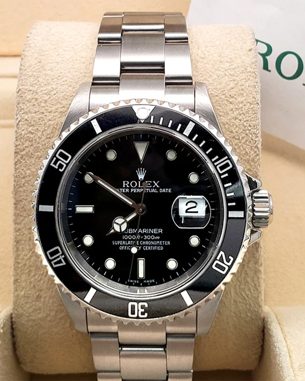 2004 Rolex Submariner Date 40MM Black Dial Oyster Bracelet (16610)