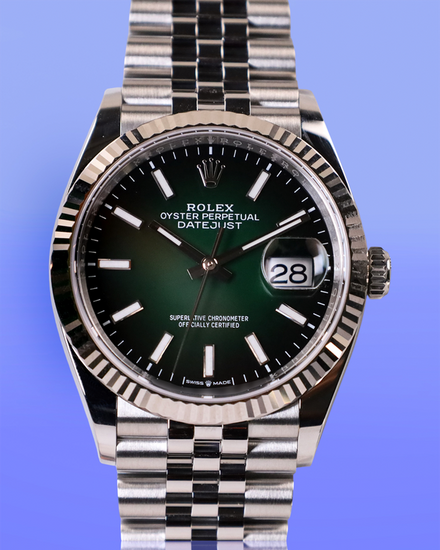 2026 Rolex Datejust 36MM Green "Ombré" Dial Jubilee Bracelet (126234)