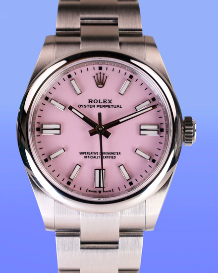 2026 Rolex Oyster Perpetual 41MM Pink Dial Oyster Bracelet (134300)