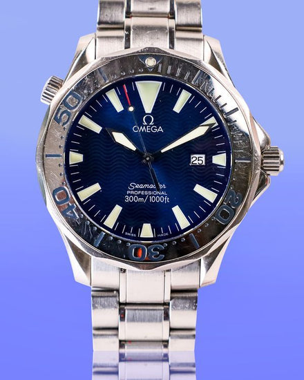 Omega Seamaster Diver 300M 41MM Quartz Blue Dial Steel Bracelet (2265.80.00)