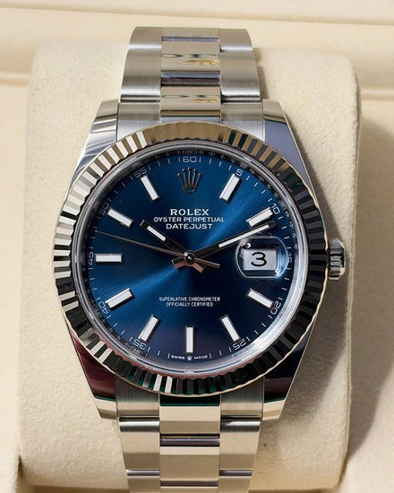 2026 Rolex Datejust 41MM Blue Dial Oyster Bracelet (126334)