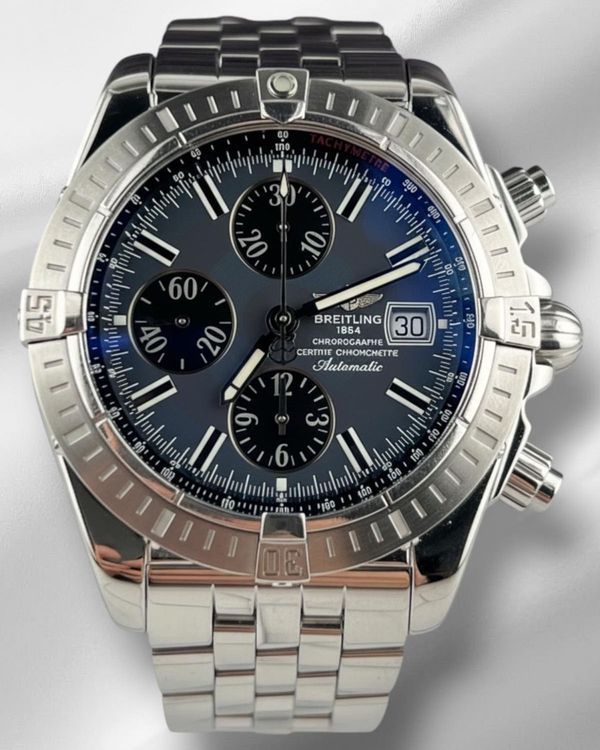 Breitling Chronomat Evolution 44MM Grey Dial Steel Bracelet (A13356)