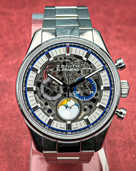 2020 Zenith El Primero Chronomaster 45MM Skeleton Dial Steel Bracelet (03.2530.4047/78.M2530)