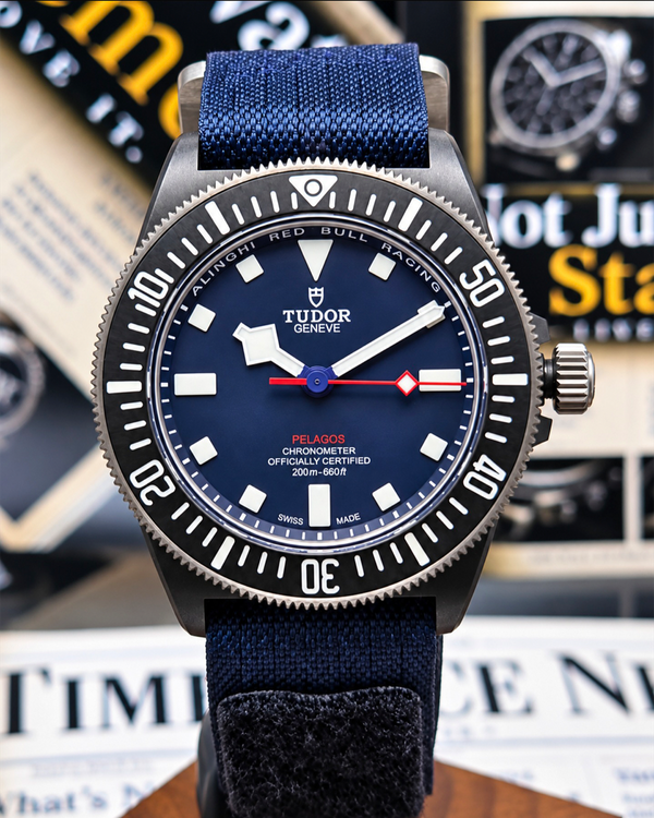 2024 Tudor Pelagos FXD "Alinghi Red Bull Racing Edition" 42MM Blue Dial Textile Strap (25707KN)