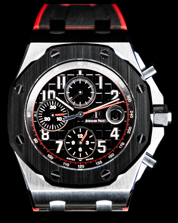 2019 Audemars Piguet Royal Oak Offshore "Vampire" 42MM Black Dial Rubber Strap (26470SO.OO.A002CA.01)