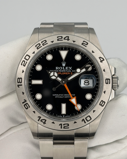 No Reserve - 2025 Rolex Explorer II 42MM Black Dial Oyster Bracelet (226570)