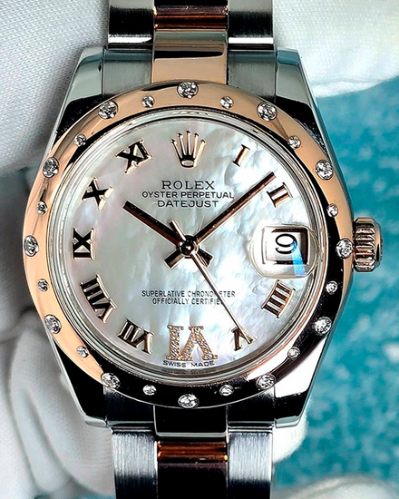 2015 Rolex Datejust 31MM Mother of Pearl Dial Two-Tone Oyster Bracelet (178341)