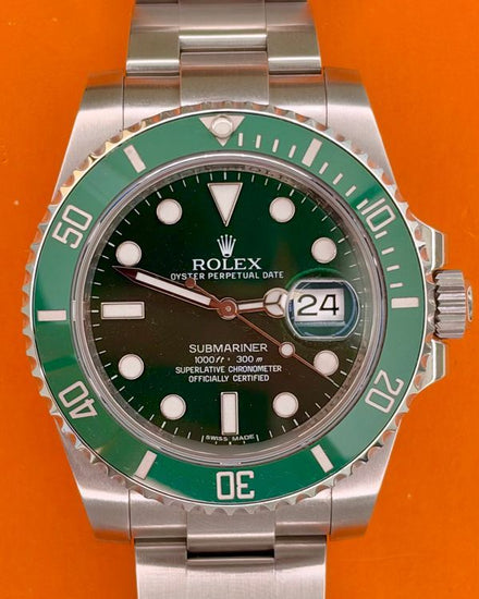 2013 Rolex Submariner Date "Hulk" 40MM Green Dial Oyster Bracelet (116610LV)